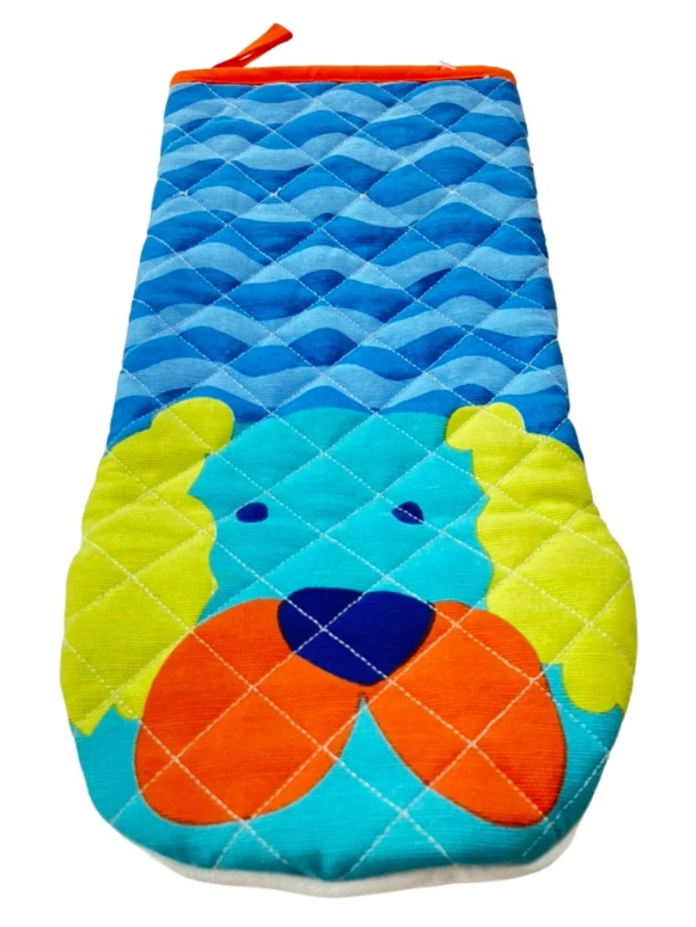 The Company Store Blue DOG Cotton Quilted Oven MITT New